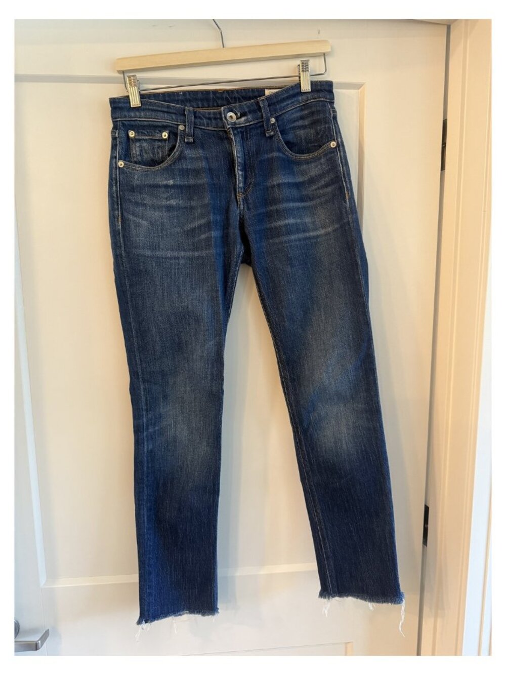 Rag & Bone Women's Dre Low-Rise Slim Boyfriend Jeans, Magnus, Blue 24